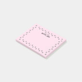 Paw Prints Custom Vanaf het bureau van Post-it® Notes (Schuin)