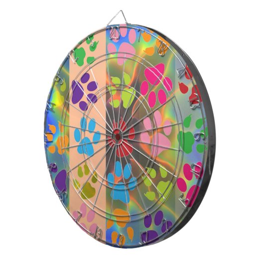 Paw Prints Dart Board Dartbord (Voorkant Rechts)