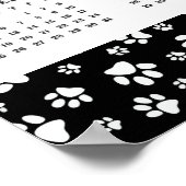 Paw Prints Design 2026 Calendar Poster (Hoek)