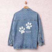 Paw Prints Design Denim Jasje Denim Jacket (Hangar)