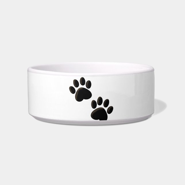 Paw Prints Dog Bowl Voerbakje (Voorkant)