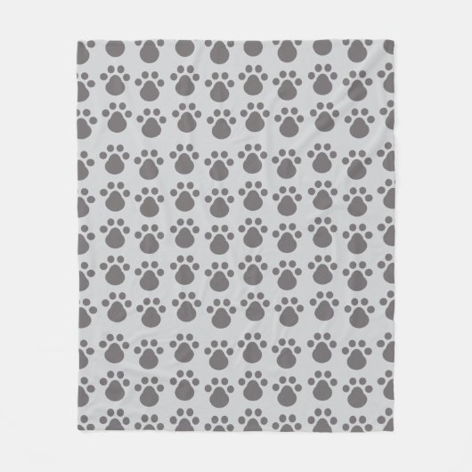 Paw Prints Fleece Deken (Voorkant)