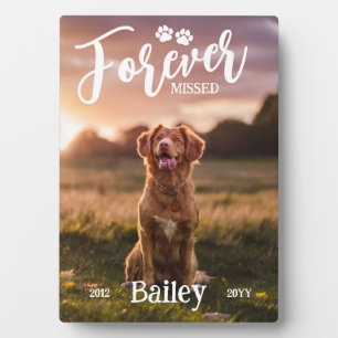 Paw Prints Forever Gemist Hond Foto Memorial Fotoplaat