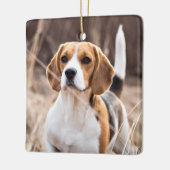 Paw Prints Forever Gepersonaliseerde Foto Pet Memo Keramisch Ornament (Links)