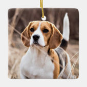 Paw Prints Forever Gepersonaliseerde Foto Pet Memo Keramisch Ornament (Voorkant)
