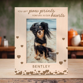 Paw Prints Forever Pet Memorial Gegraveerde Lijstjes