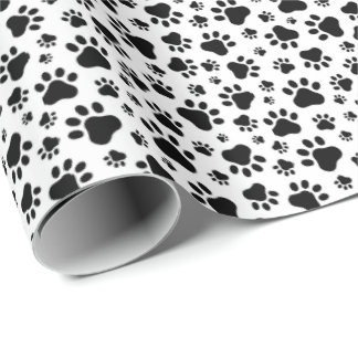 Paw Prints Gift Wrapping Paper Cadeaupapier