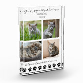 Paw Prints & Herinneringen-Aangepaste Pet-Cat Fotoblokken (Links)