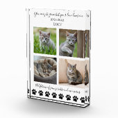 Paw Prints & Herinneringen-Aangepaste Pet-Cat Fotoblokken (Rechts)