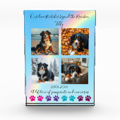 Paw Prints & Herinneringen-Custom Rainbow Dog Memo Fotoblokken (Voorkant)