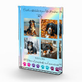 Paw Prints & Herinneringen-Custom Rainbow Dog Memo Fotoblokken (Rechts)