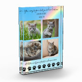 Paw Prints & Herinneringen-Rainbow Cat Memorial- Fotoblokken (Links)