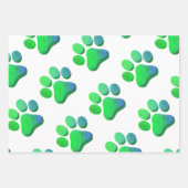 Paw Prints Huisdieren Honden Katten Dier Multi Kle Inpakpapier Vel (Voorkant 2)