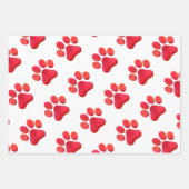 Paw Prints Huisdieren Honden Katten Gift Wrap Fun Inpakpapier Vel (Voorkant)