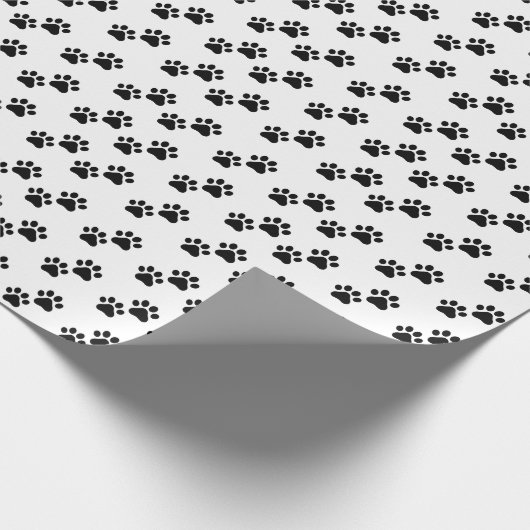 Paw Prints kat hond dier patroon Cadeaupapier (Hoek)