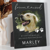 Paw Prints Keepaardse foto van Memorial Fotoplaat