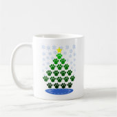 Paw Prints Kerstboom Mok (Links)