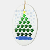 Paw Prints Kerstboom Ornament (Links)