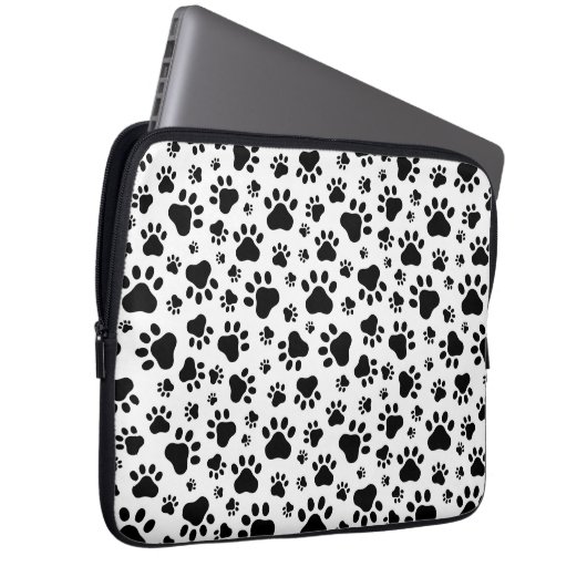 Paw Prints Laptop Sleeve (Voorkant Rechts)