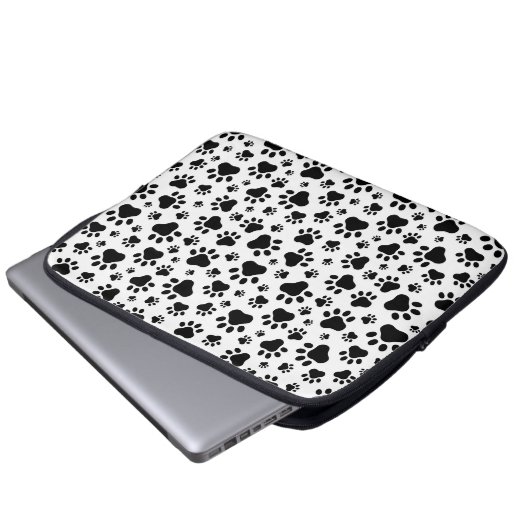 Paw Prints Laptop Sleeve (Voorkant onderkant)