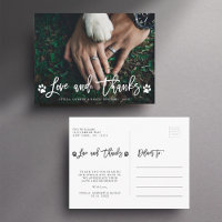 Paw Prints Liefde & Bedankt | Dank je foto