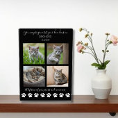 Paw Prints & Memories-Custom Memorial voor een kat Fotoblokken