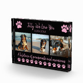 Paw Prints & Memories-Custom Pet- Fotoblokken (Rechts)