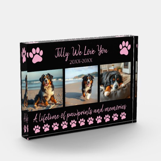 Paw Prints & Memories-Custom Pet- Fotoblokken (Links)