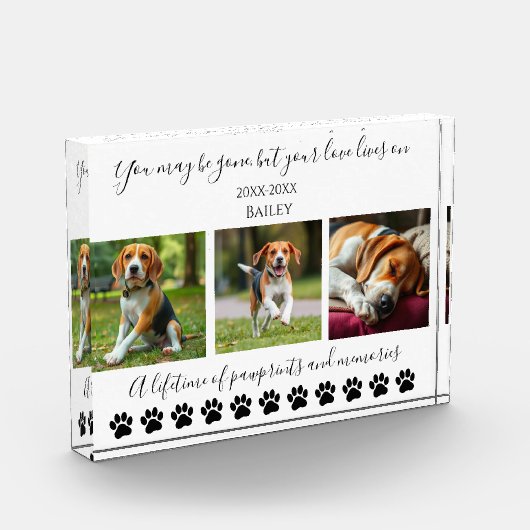 Paw Prints & Memories-Custom Pet- Fotoblokken (Links)