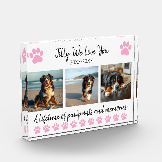 Paw Prints & Memories-Custom Pet- Fotoblokken (Links)