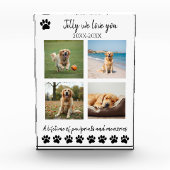 Paw Prints & Memories-Custom Pet- Fotoblokken (Voorkant)