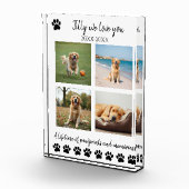 Paw Prints & Memories-Custom Pet- Fotoblokken (Rechts)