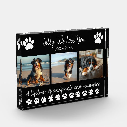 Paw Prints & Memories-Custom Pet- Fotoblokken (Links)