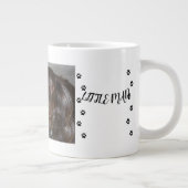 Paw Prints met 1 Pet's Foto en Naam Grote Koffiekop (Rechts)