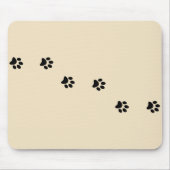 Paw Prints Mousepad Muismat (Voorkant)