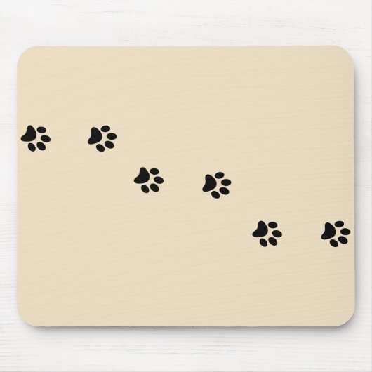 Paw Prints Mousepad Muismat (Voorkant)