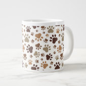 Paw Prints Mug Grote Koffiekop (Voorkant rechts)