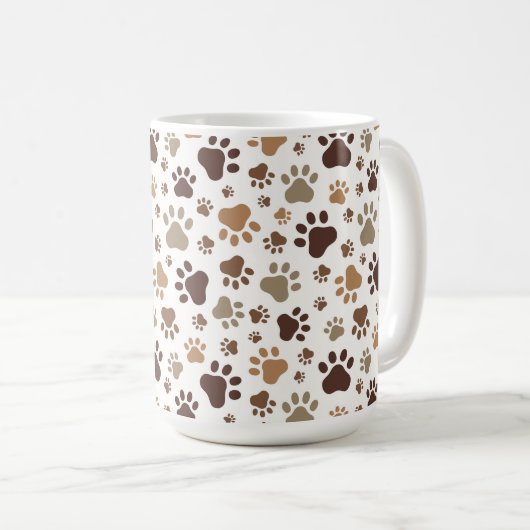 Paw Prints Mug Koffiemok (Voorkant rechts)