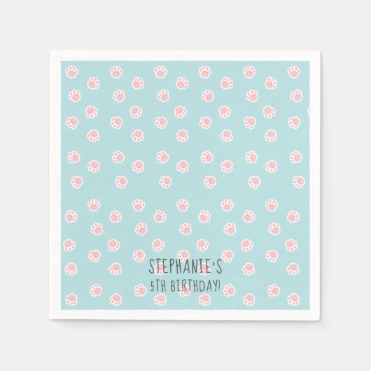 Paw Prints Napkins Servet (Voorkant)
