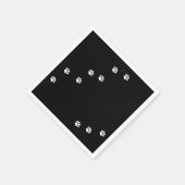 Paw Prints Napkins Servet (Hoek)