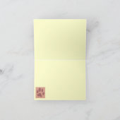 Paw Prints Note Card with Name Kaart (Binnen)