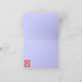 Paw Prints Note Card with Name Kaart (Binnen)