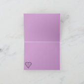 Paw Prints Note Card with Name Notitiekaartje (Binnen)