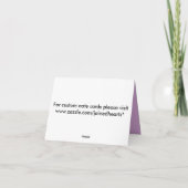 Paw Prints Note Card with Name Notitiekaartje (Achterkant)