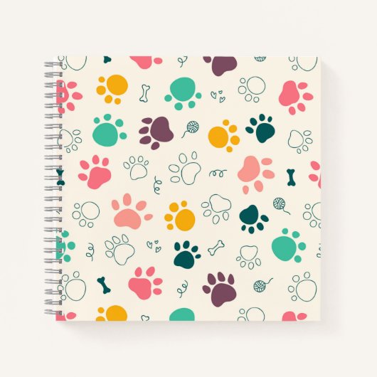 Paw Prints Notitieboek (Voorkant)