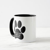 Paw Prints On My Heart Pet Memorial Mug Mok (Voorkant links)