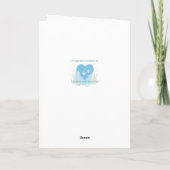 Paw Prints On Your Heart pet sympathy card Kaart (Achterkant)