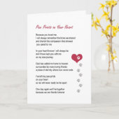 Paw Prints On Your Heart pet sympathy card Kaart (Gele Bloem)