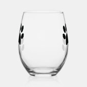 Paw Prints Ontwerp Thermisch Wijnglas Wijnglas Zonder Voet (Rechts)