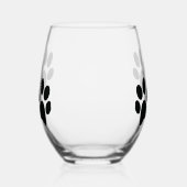 Paw Prints Ontwerp Thermisch Wijnglas Wijnglas Zonder Voet (Links)